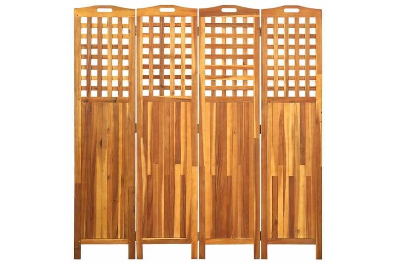 Tilanjakaja 4-osainen 161x2x170 cm Akaasia - Ruskea - Sisustustuotteet - Tilanjakaja & sermi - Sermiseinä