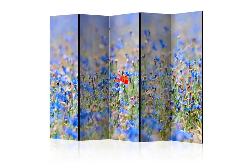 Tilanjakaja A Sky-Colored Meadow - Cornflowers II - Artgeist sp. z o. o. - Sisustustuotteet - Tilanjakaja & sermi