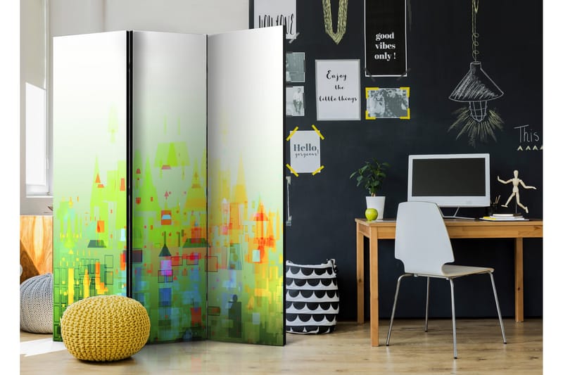 Tilanjakaja Abstract City 135x172 - Artgeist sp. z o. o. - Sisustustuotteet - Tilanjakaja & sermi