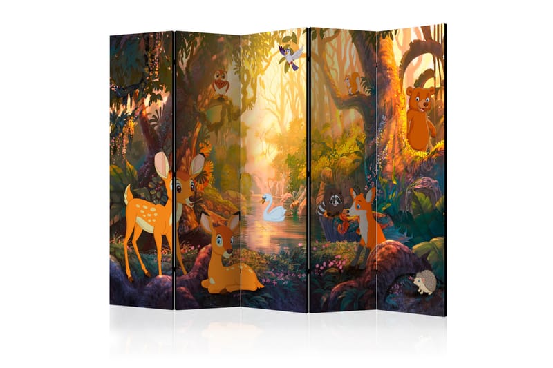 Tilanjakaja Animals in the Forest II 225x172 - Artgeist sp. z o. o. - Sisustustuotteet - Tilanjakaja & sermi