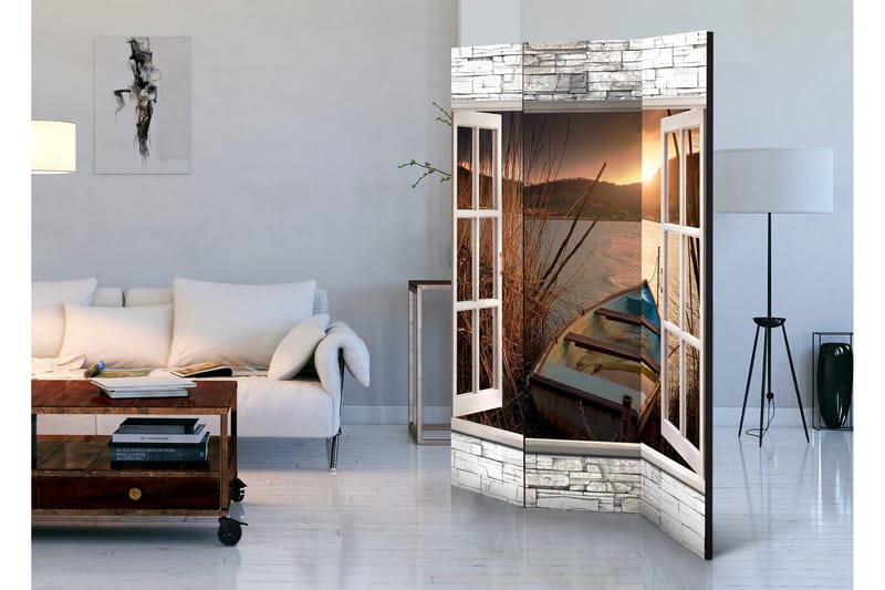 Tilanjakaja Autumnal Lake 135x172 - Artgeist sp. z o. o. - Sisustustuotteet - Tilanjakaja & sermi