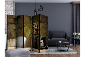 Tilanjakaja Banksy - Cave Painting II 225x172 - Artgeist sp. z o. o. - Sisustustuotteet - Tilanjakaja & sermi