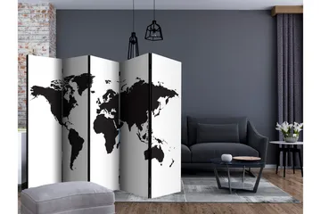 Tilanjakaja Black and White World II 225x172 - Artgeist sp. z o. o. - Sisustustuotteet - Tilanjakaja & sermi