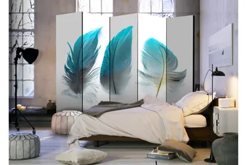 Tilanjakaja Blue Feathers 225x172 - Artgeist sp. z o. o. - Sisustustuotteet - Tilanjakaja & sermi