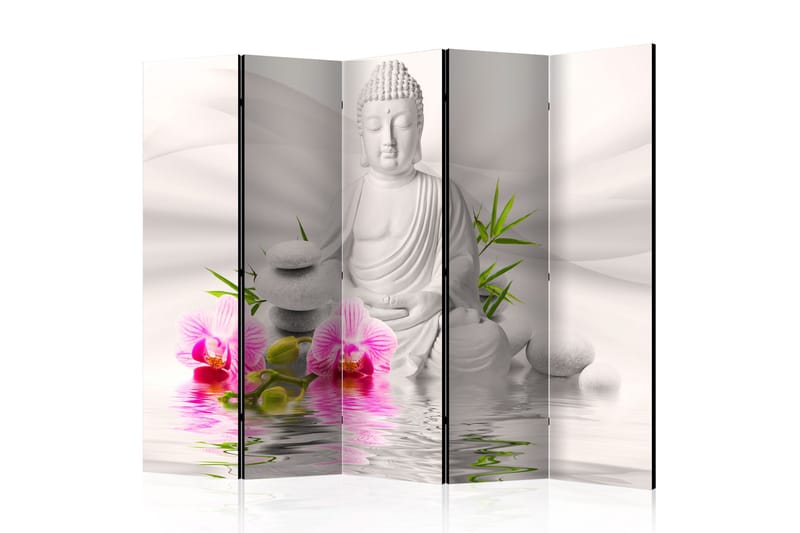 Tilanjakaja Buddha And Orchids 225x172, Artgeist sp. z o. o.