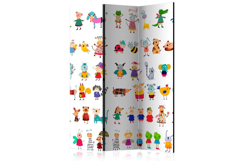 Tilanjakaja Cartoon Pets 135x172 - Artgeist sp. z o. o. - Sisustustuotteet - Tilanjakaja & sermi