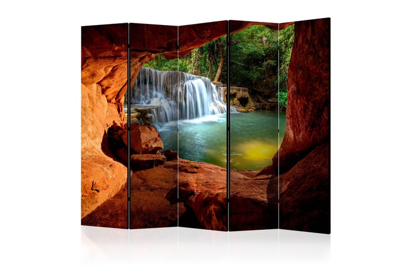 Tilanjakaja Cave: Forest Waterfall II 225x172 - Artgeist sp. z o. o. - Sisustustuotteet - Tilanjakaja & sermi
