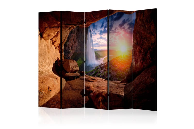 Tilanjakaja Cave: Seljalandsfoss Waterfall II 225x172 - Artgeist sp. z o. o. - Sisustustuotteet - Tilanjakaja & sermi