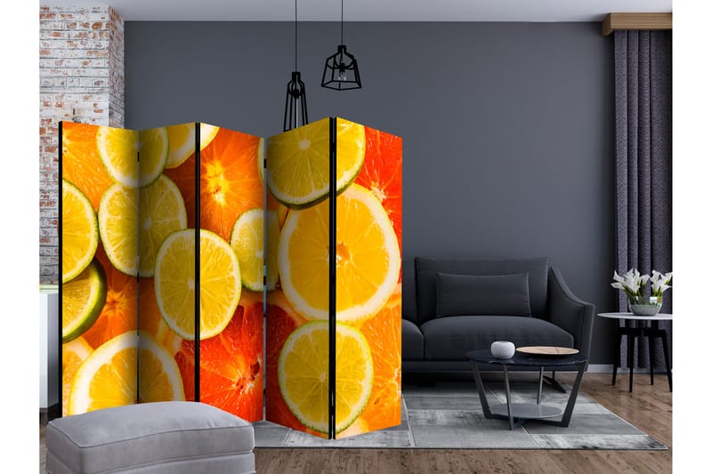 Tilanjakaja Citrus Fruits II - Artgeist sp. z o. o. - Sisustustuotteet - Tilanjakaja & sermi