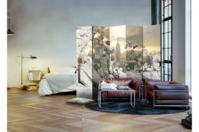 Tilanjakaja City Behind The Wall 225x172 - Artgeist sp. z o. o. - Sisustustuotteet - Tilanjakaja & sermi