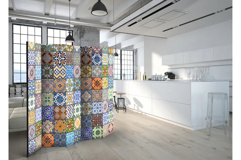 Tilanjakaja Colorful Mosaic 225x172 - Artgeist sp. z o. o. - Sisustustuotteet - Tilanjakaja & sermi