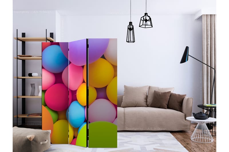 Tilanjakaja Colourful Balls 135x172 - Artgeist sp. z o. o. - Sisustustuotteet - Tilanjakaja & sermi