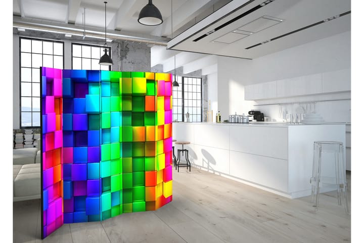 Tilanjakaja Colourful Cubes 225x172 - Artgeist sp. z o. o. - Tilanjakaja & sermi - Taittuva sermi
