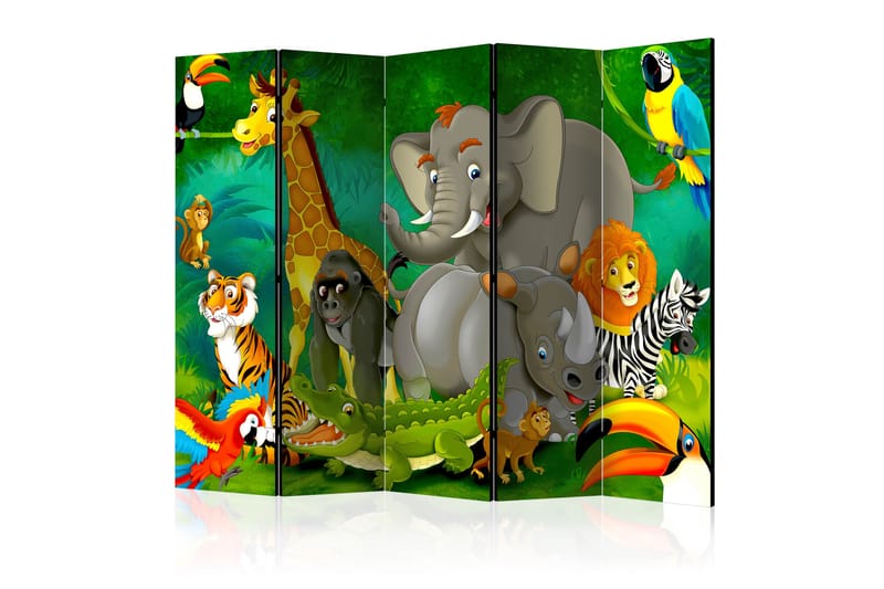 Tilanjakaja Colourful Safari 225x172 - Artgeist sp. z o. o. - Sisustustuotteet - Tilanjakaja & sermi