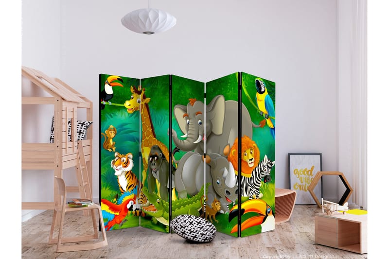 Tilanjakaja Colourful Safari 225x172 - Artgeist sp. z o. o. - Sisustustuotteet - Tilanjakaja & sermi