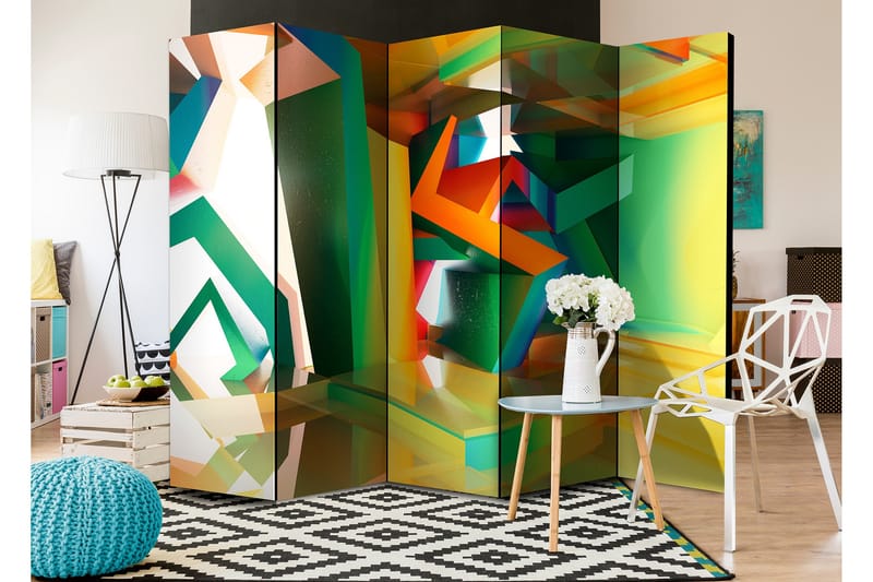 Tilanjakaja Colourful Space 225x172 - Artgeist sp. z o. o. - Sisustustuotteet - Tilanjakaja & sermi