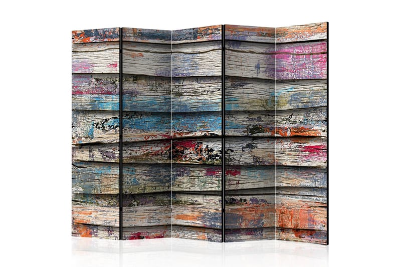 Tilanjakaja Colourful Wood 225x172 - Artgeist sp. z o. o. - Sisustustuotteet - Tilanjakaja & sermi