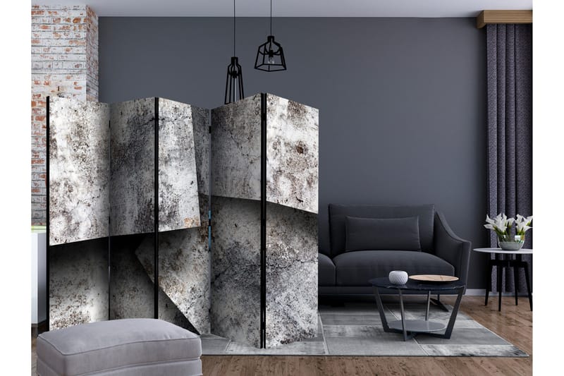 Tilanjakaja Concrete cards II 225x172 - Artgeist sp. z o. o. - Sisustustuotteet - Tilanjakaja & sermi