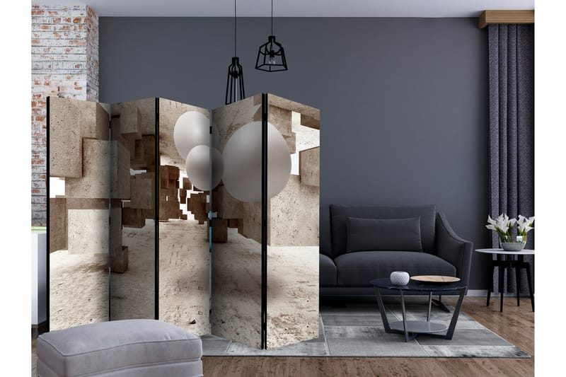 Tilanjakaja Concrete Maze II 225x172 - Artgeist sp. z o. o. - Sisustustuotteet - Tilanjakaja & sermi