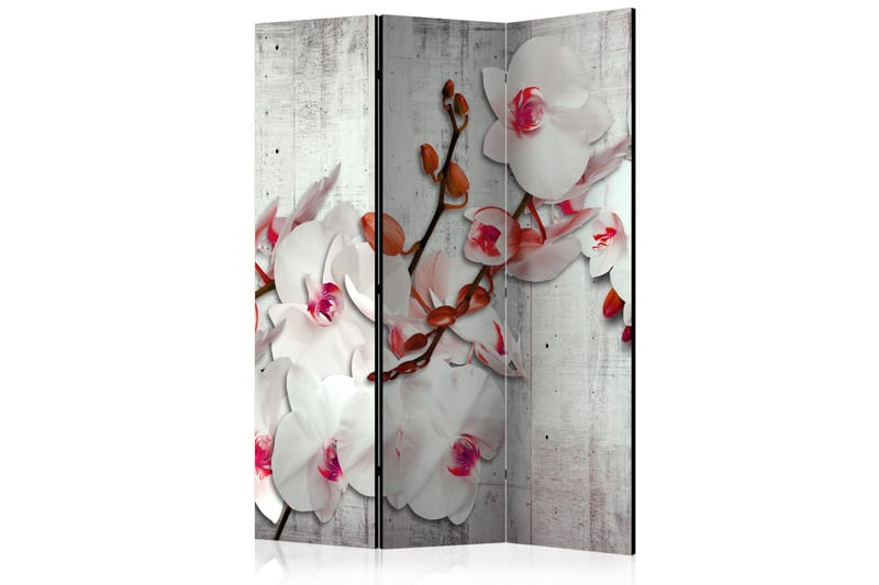 Tilanjakaja Concrete Orchid 135x172 - Artgeist sp. z o. o. - Sisustustuotteet - Tilanjakaja & sermi