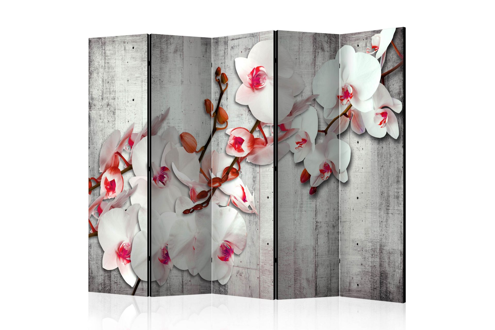 Tilanjakaja Concrete Orchid 225x172 - Artgeist sp. z o. o. - Sisustustuotteet - Tilanjakaja & sermi