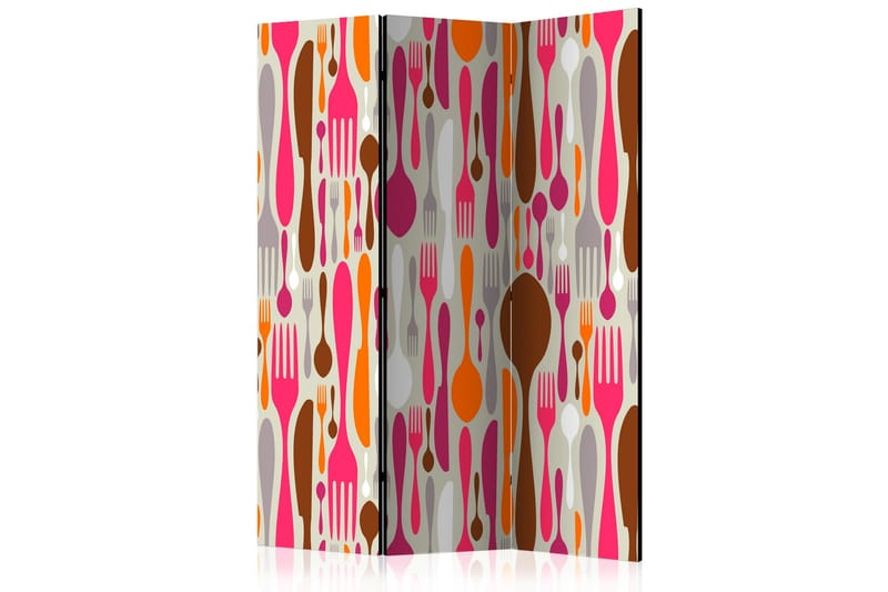 Tilanjakaja Cutlery - pink and violet 135x172, Artgeist sp. z o. o.