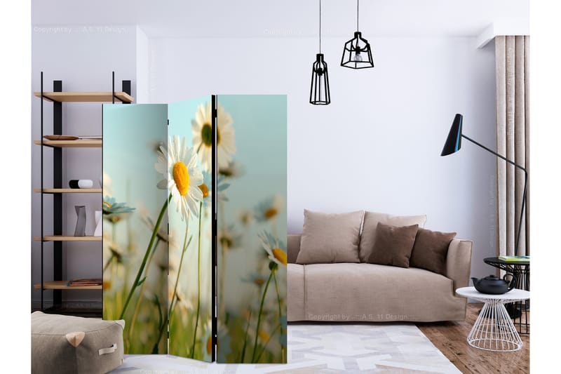 Tilanjakaja Daisies - Spring Meadow - Artgeist sp. z o. o. - Sisustustuotteet - Tilanjakaja & sermi