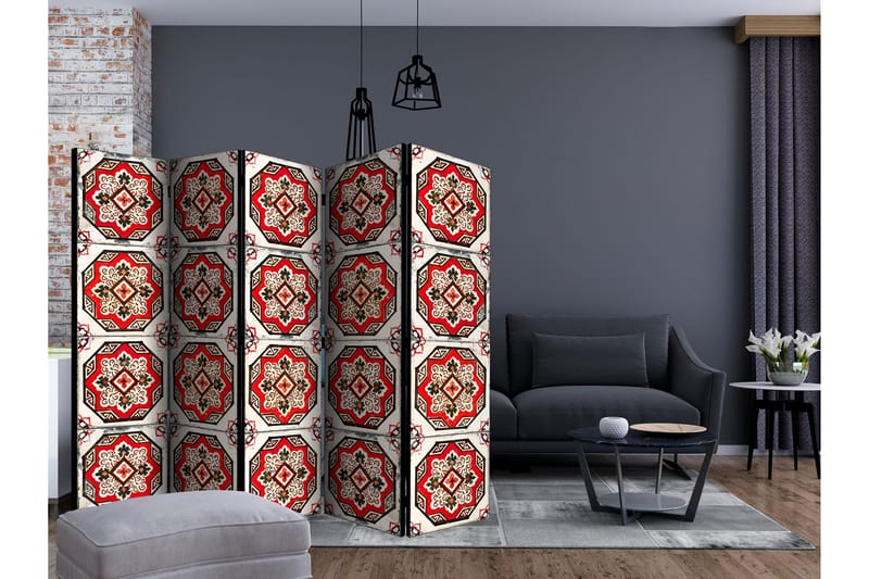 Tilanjakaja Dance of Red Line II - Artgeist sp. z o. o. - Sisustustuotteet - Tilanjakaja & sermi