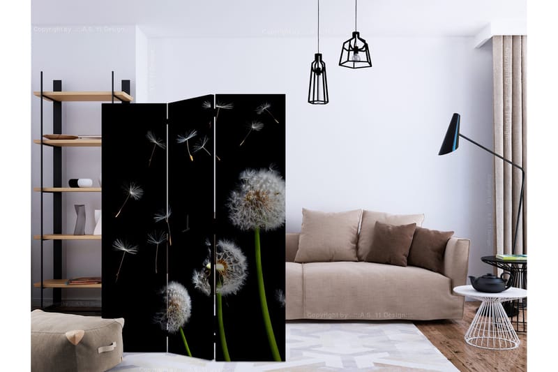 Tilanjakaja Dandelions in the wind 135x172 - Artgeist sp. z o. o. - Sisustustuotteet - Tilanjakaja & sermi