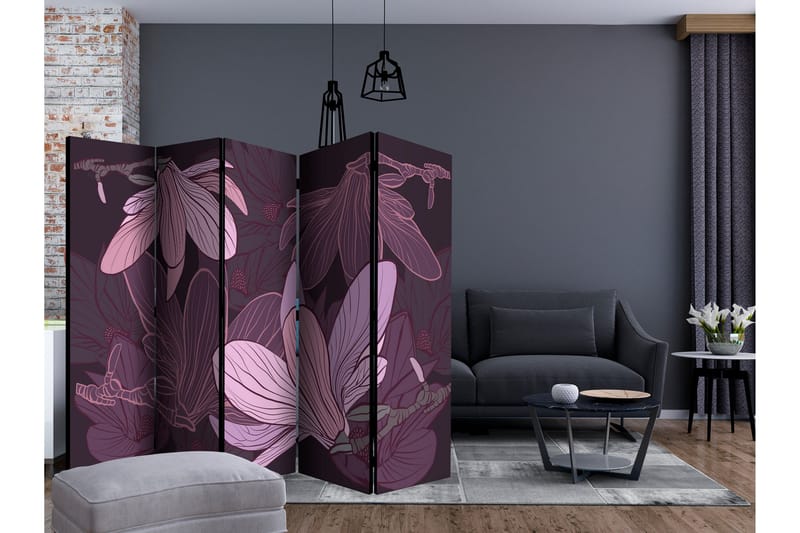 Tilanjakaja Dreamy Flowers II - Artgeist sp. z o. o. - Sisustustuotteet - Tilanjakaja & sermi