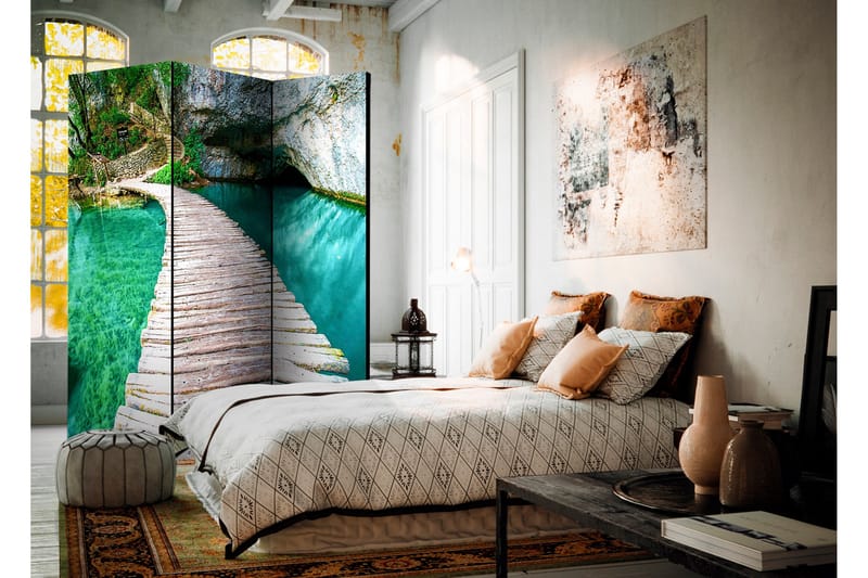 Tilanjakaja Emerald Lake 135x172 - Artgeist sp. z o. o. - Sisustustuotteet - Tilanjakaja & sermi