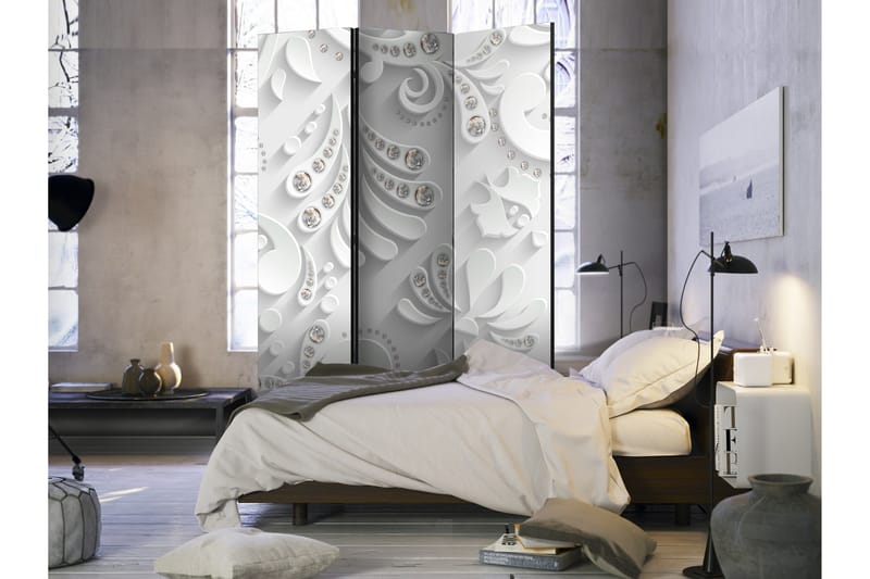 Tilanjakaja Flowers In Crystals 135x172 - Artgeist sp. z o. o. - Sisustustuotteet - Tilanjakaja & sermi