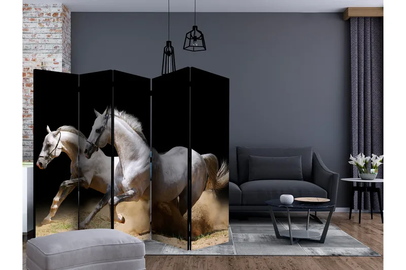 Tilanjakaja Galloping horses on the sand II 225x172 - Artgeist sp. z o. o. - Sisustustuotteet - Tilanjakaja & sermi