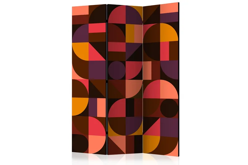 Tilanjakaja Geometric Mosaic Red, Artgeist sp. z o. o.