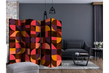 Tilanjakaja Geometric Mosaic Red II - Artgeist sp. z o. o. - Sisustustuotteet - Tilanjakaja & sermi