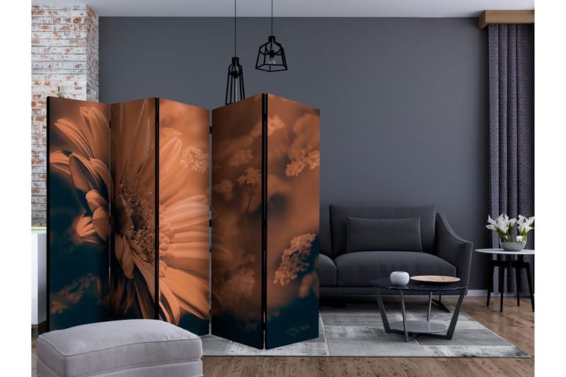 Tilanjakaja Gerbera in bronze II 225x172 - Artgeist sp. z o. o. - Sisustustuotteet - Tilanjakaja & sermi