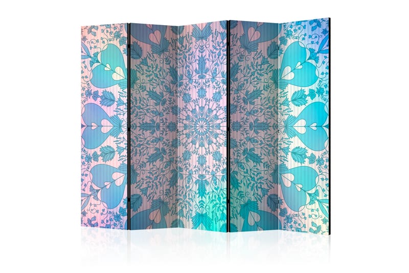 Tilanjakaja Girly Mandala Blue II - Artgeist sp. z o. o. - Sisustustuotteet - Tilanjakaja & sermi