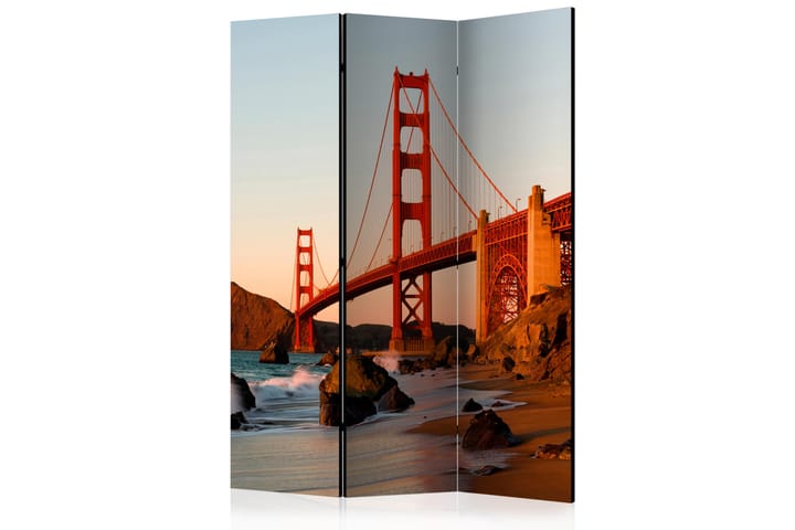 Tilanjakaja Golden Gate Bridge - sunset 135x172 - Artgeist sp. z o. o. - Tilanjakaja & sermi - Taittuva sermi