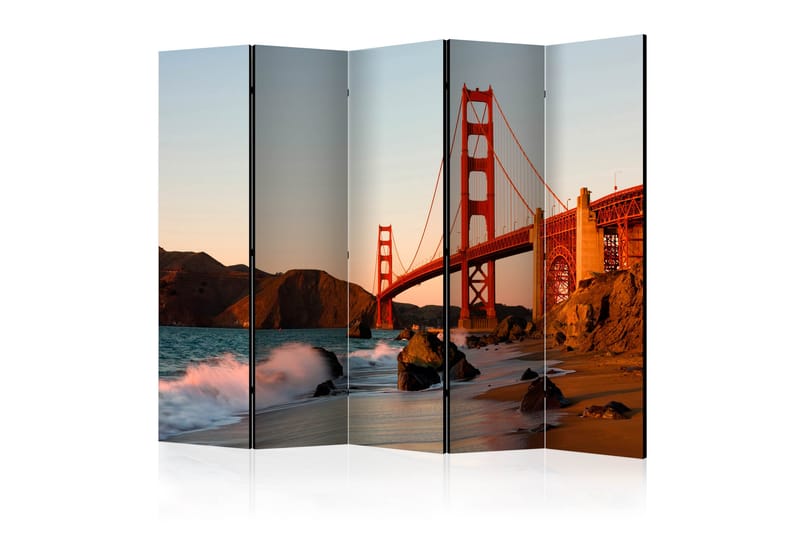 Tilanjakaja Golden Gate Bridge - sunset225x172 - Artgeist sp. z o. o. - Sisustustuotteet - Tilanjakaja & sermi