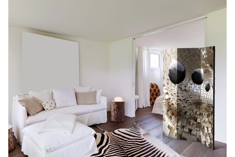 Tilanjakaja Golden Jigsaw 135x172 - Artgeist sp. z o. o. - Sisustustuotteet - Tilanjakaja & sermi