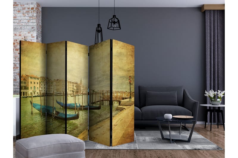 Tilanjakaja Grand Canal, Venice (Vintage) II 225x172 - Artgeist sp. z o. o. - Sisustustuotteet - Tilanjakaja & sermi