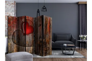Tilanjakaja Heart on wooden background II 225x172 - Artgeist sp. z o. o. - Sisustustuotteet - Tilanjakaja & sermi