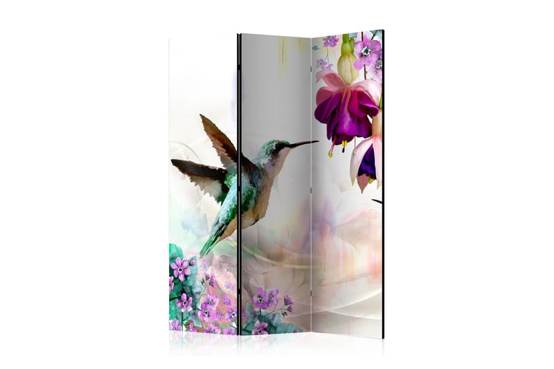 Tilanjakaja Hummingbirds And Flowers 135x172 - Artgeist sp. z o. o. - Sisustustuotteet - Tilanjakaja & sermi