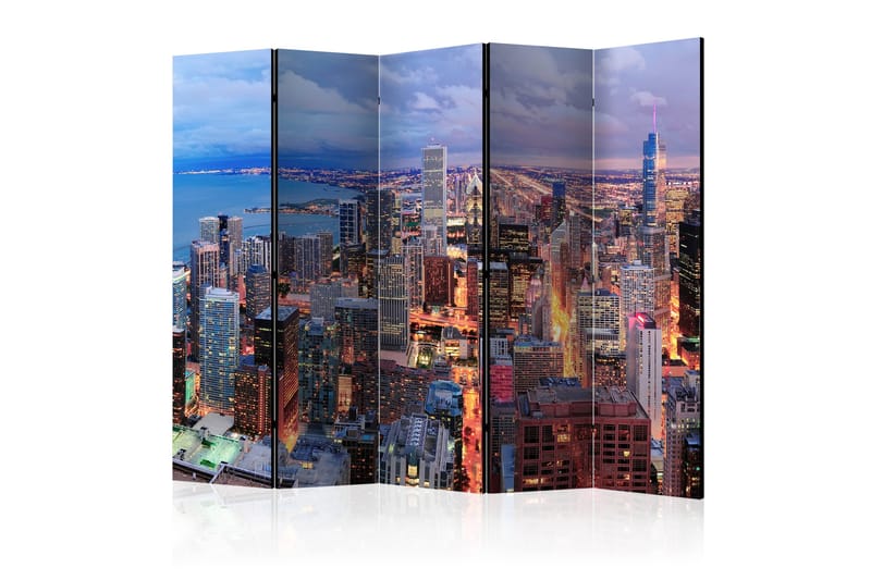 Tilanjakaja Illuminated Chicago II - Artgeist sp. z o. o. - Sisustustuotteet - Tilanjakaja & sermi