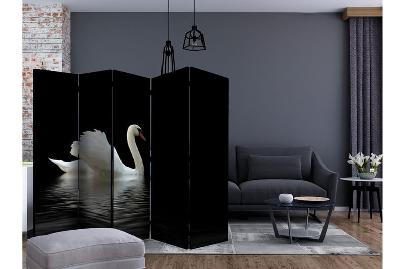 Tilanjakaja Joutsen (mustavalkoinen) II 225x172 - Artgeist sp. z o. o. - Sisustustuotteet - Tilanjakaja & sermi