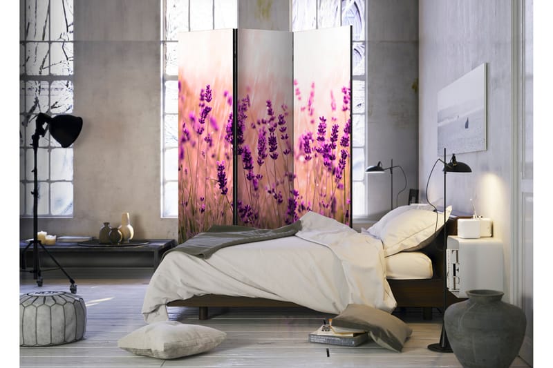 Tilanjakaja Lavender In The Rain 135x172 - Artgeist sp. z o. o. - Sisustustuotteet - Tilanjakaja & sermi