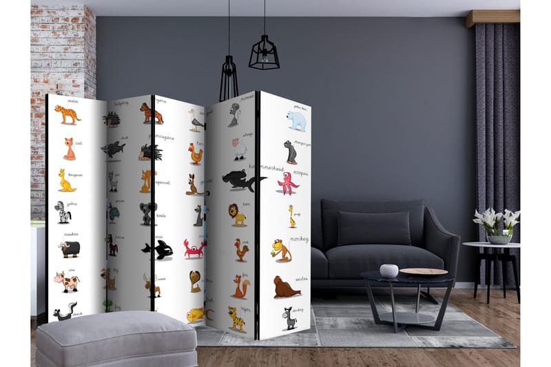 Tilanjakaja Learning by Playing Animals II - Artgeist sp. z o. o. - Sisustustuotteet - Tilanjakaja & sermi