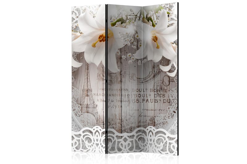 Tilanjakaja Lilies and Quilted Background - Artgeist sp. z o. o. - Sisustustuotteet - Tilanjakaja & sermi