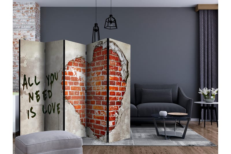 Tilanjakaja Love is all you need II 225x172 - Artgeist sp. z o. o. - Sisustustuotteet - Tilanjakaja & sermi