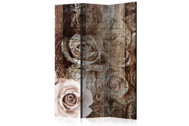 Tilanjakaja Old Wood & Roses 135x172 - Artgeist sp. z o. o. - Sisustustuotteet - Tilanjakaja & sermi
